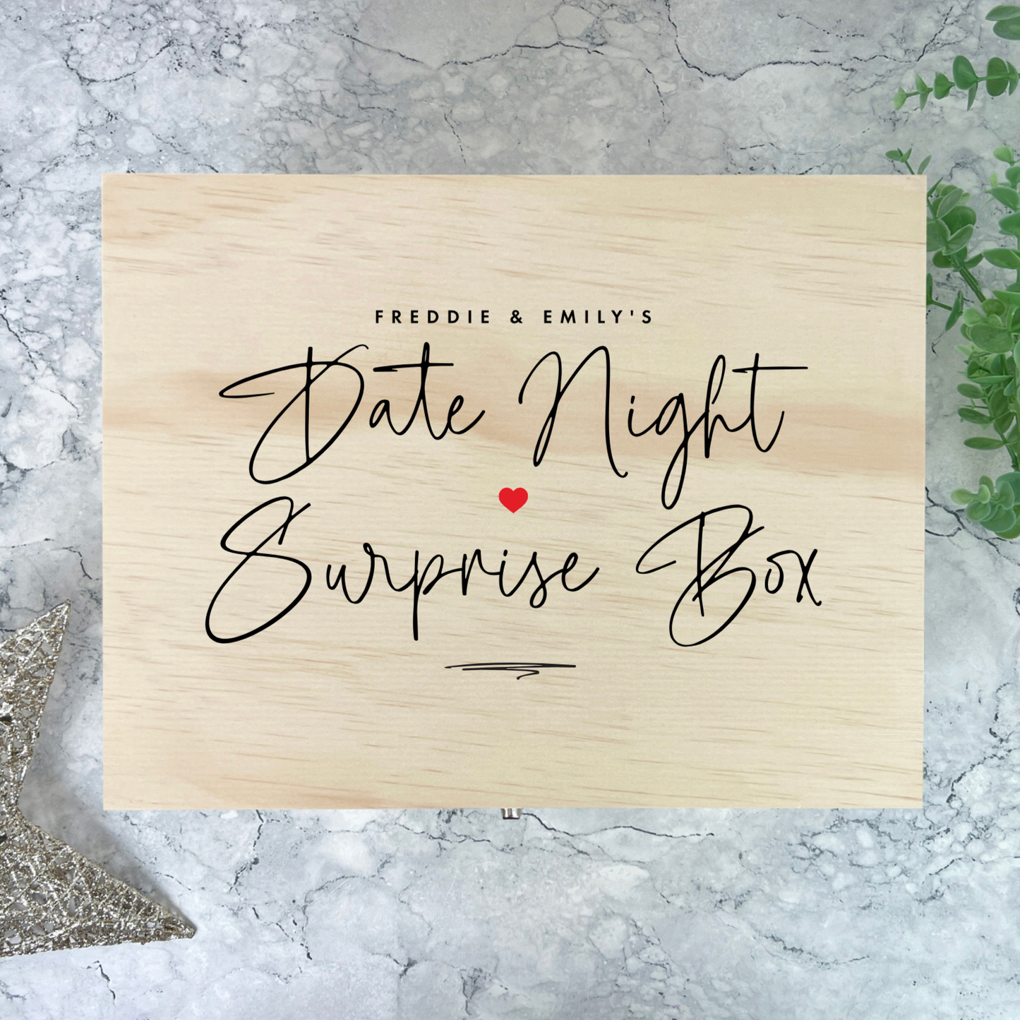 Personalised Couples Date Night Treat Box - 5 Sizes