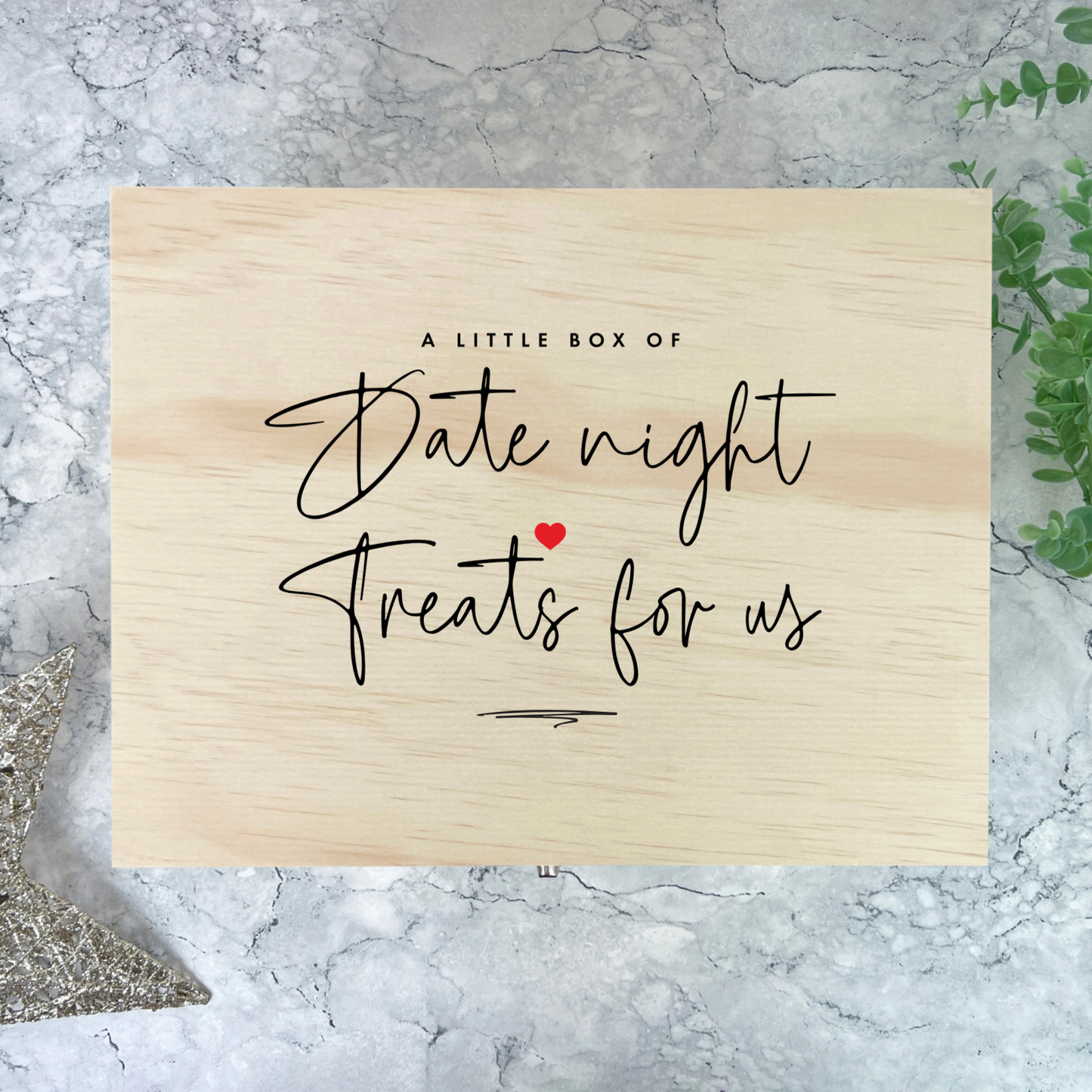 Personalised Couples Date Night Treat Box - 5 Sizes