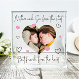 Personalised Mother & Daughter/Son Best Friends Photo Crystal Token