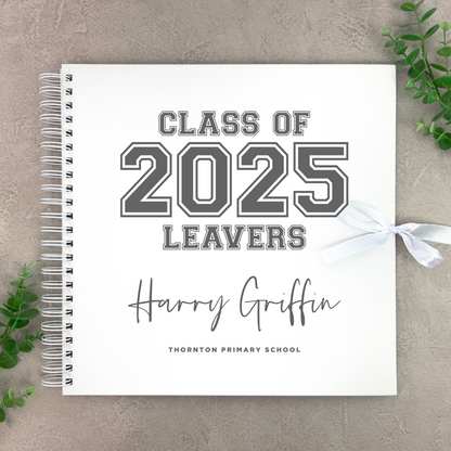 Personalised 'Class Of 2025' Leavers Scrapbook / Signing Book
