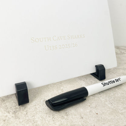Personalised Sports Signature Board & Pen | End of Season Coach Gift
