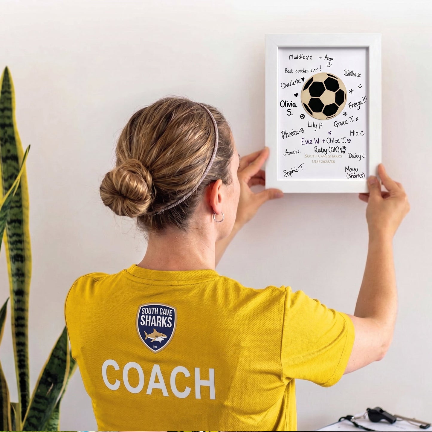 Personalised Sports Signature Board & Pen | End of Season Coach Gift