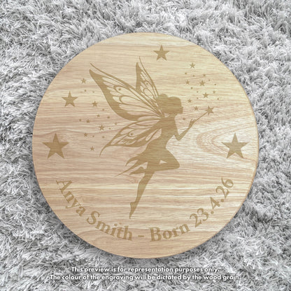 Personalised Wooden Fairy Toddler Step Stool | Nursery Decor & First Birthday Gift
