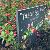 Personalised Colourful Easter Slate Garden Marker