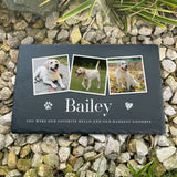 Personalised Pet Photo Slate Grave Marker 30 x 20cm