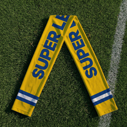 Super Leeds - Knitted Eyelet Football Scarf