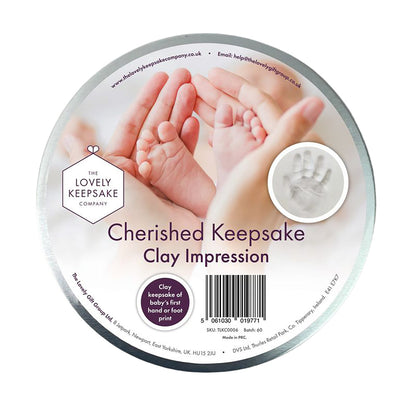 Baby Hand or Foot Print Clay Impression Tin