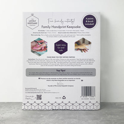Family Handprint Keepsake
