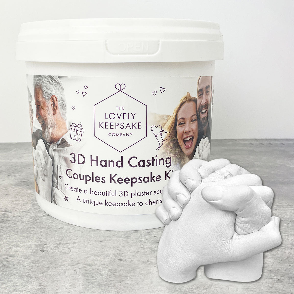 3D Hand Casting Couples Keepsake Kit