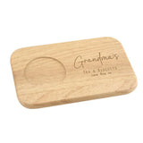Personalised Tea and Biscuit Board with Engraved Name and Message