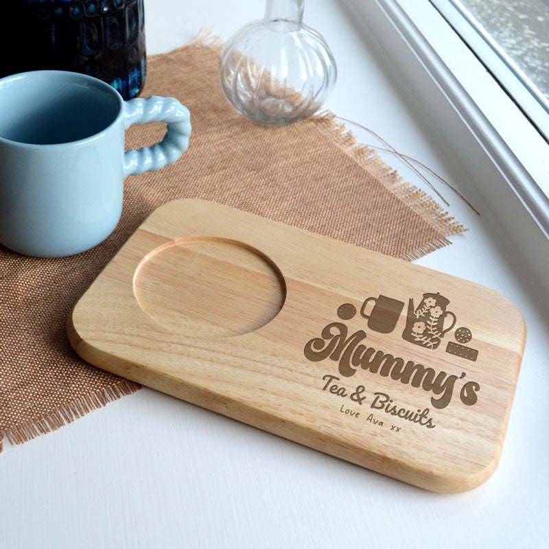 Personalised Tea and Biscuits Board for Mummy or Grandma