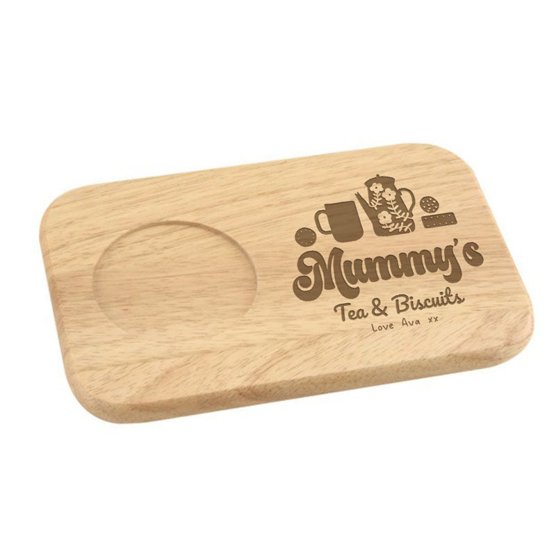 Personalised Tea and Biscuits Board for Mummy or Grandma