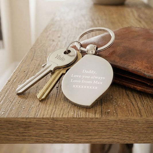 Personalised Photo Keyring – Teardrop Shape