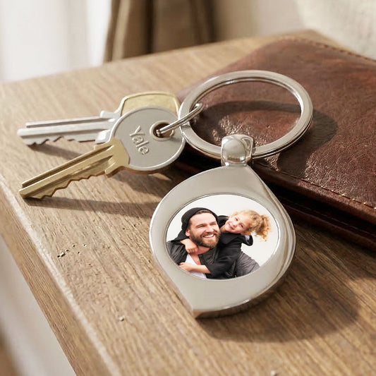 Personalised Photo Keyring – Teardrop Shape