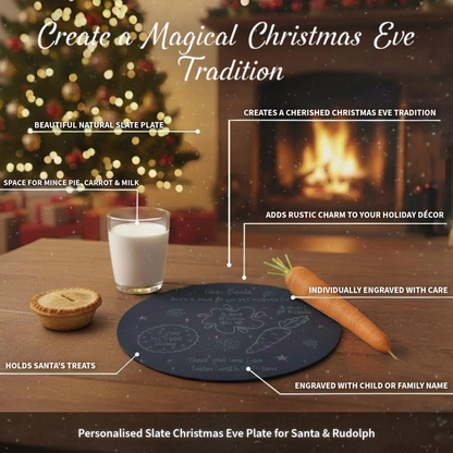Personalised Christmas Eve Plate For Santa