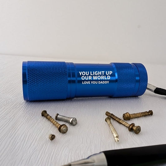 Personalised You Light Up My/Our World Mini Torch