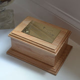 Personalised Wooden Urn For Ashes - Custom Oak Urn for Humans and Pets - Available in 5 Sizes