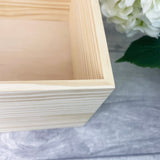 Personalised Wooden Wedding Wreath Keepsake Memory Box - 5 Sizes (16cm | 20cm | 26cm | 30cm | 36cm)