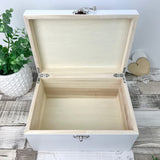 Personalised Heart Map Location White Keepsake Box - 3 Sizes