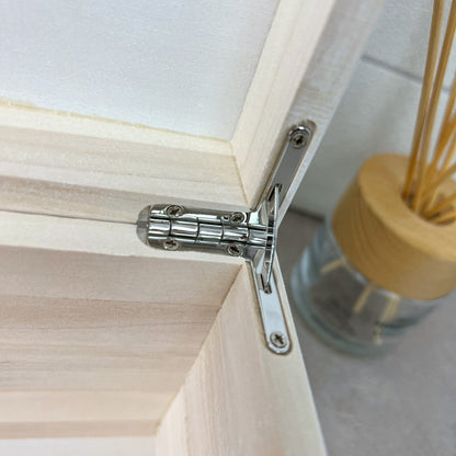 Personalised Rainbow Bridge Pet Photo White Wooden Memorial Keepsake Box - 3 Sizes