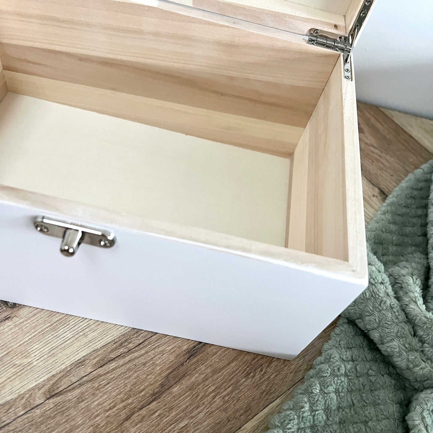 Personalised Modern Any Occasion Landscape Photo White Memory Box - 3 Sizes