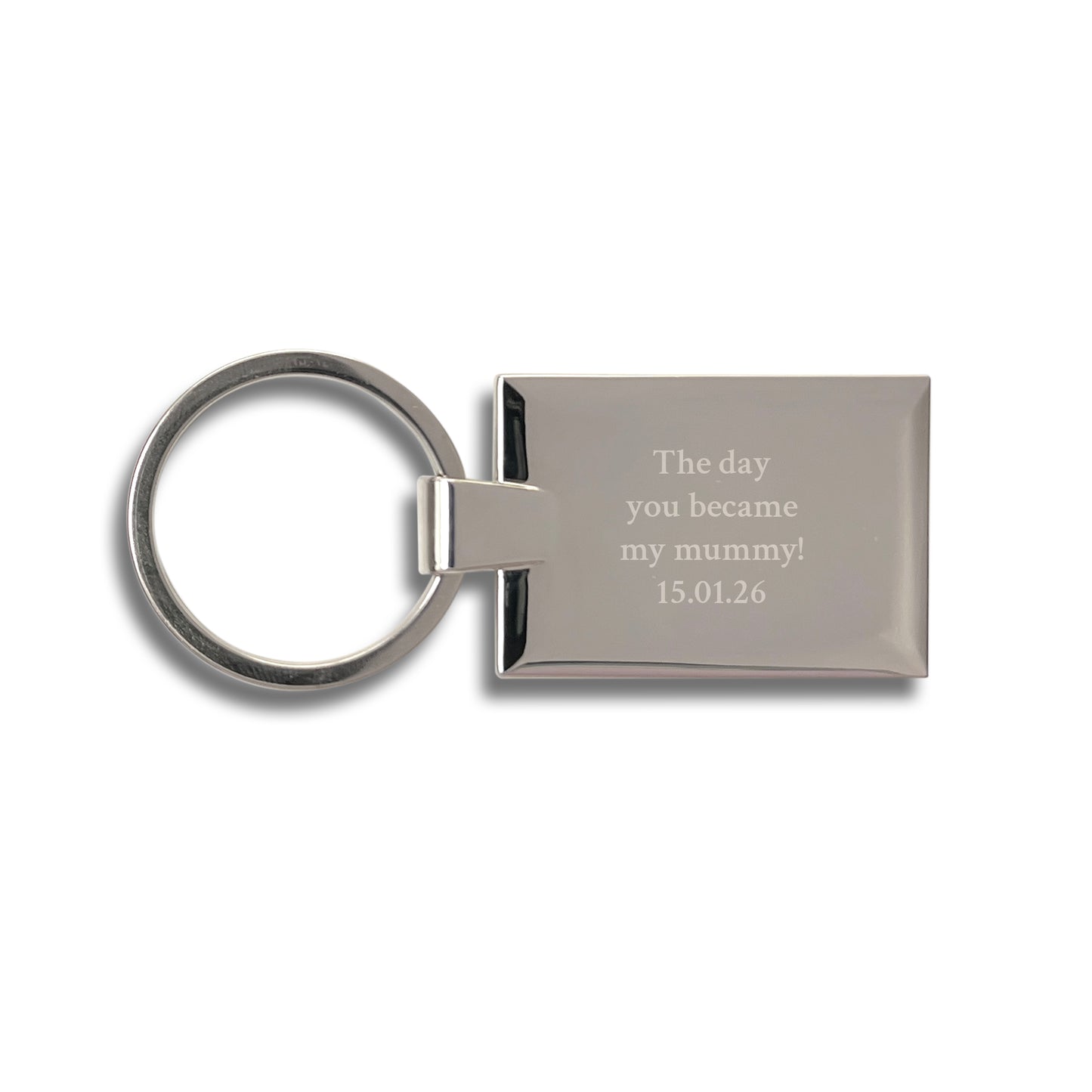 Personalised Photo Rectangle Metal Keyring