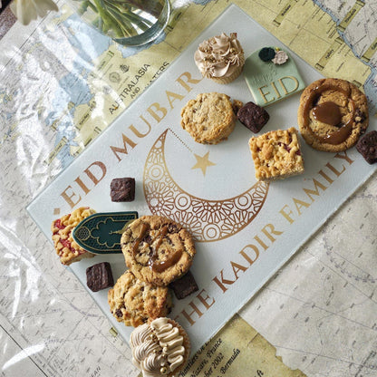 Personalised Eid al-Fitr Large Glass Serving Board
