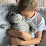 Personalised Message 'Comfort Bear' - Grey, Pink, Blue or Cream