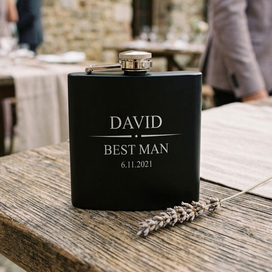Personalised Engraved Wedding Special Occasion Hip Flask 6oz