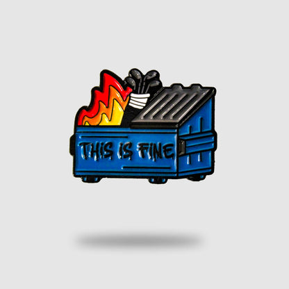 Dumpster Fire Golf Ball Marker