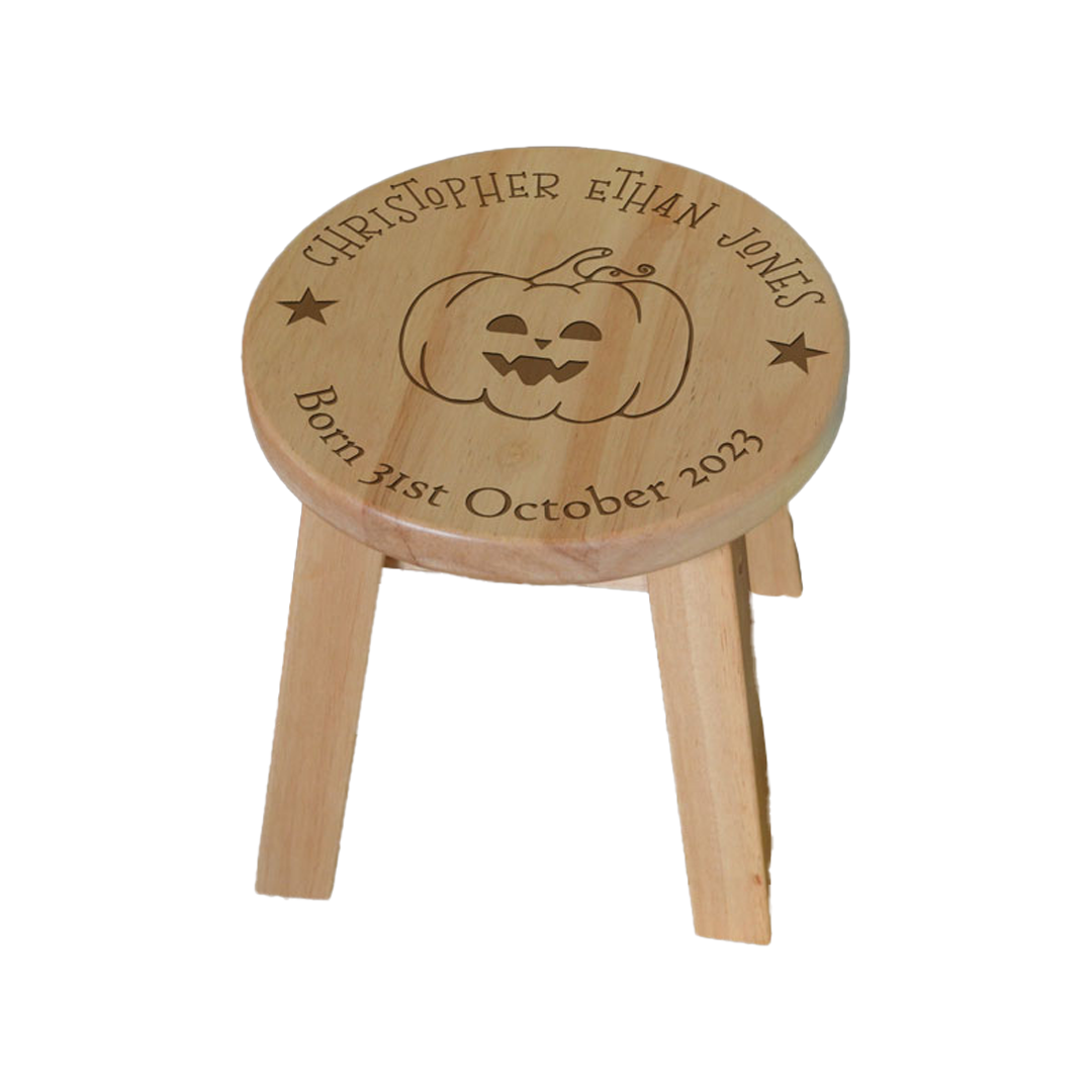 Personalised Halloween Toddler Step Stool Birthdays or Christening
