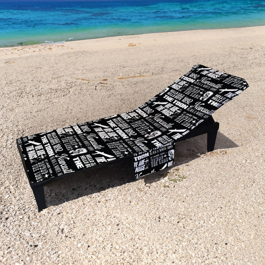 Newcastle - Word Montage - Sunbed Towel