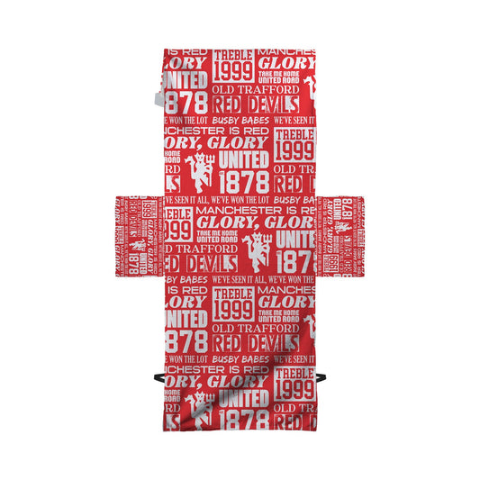 Manchester Red - Word Montage - Sunbed Towel
