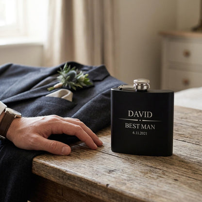 Personalised Engraved Wedding Special Occasion Hip Flask 6oz