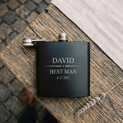 Personalised Engraved Wedding Special Occasion Hip Flask 6oz