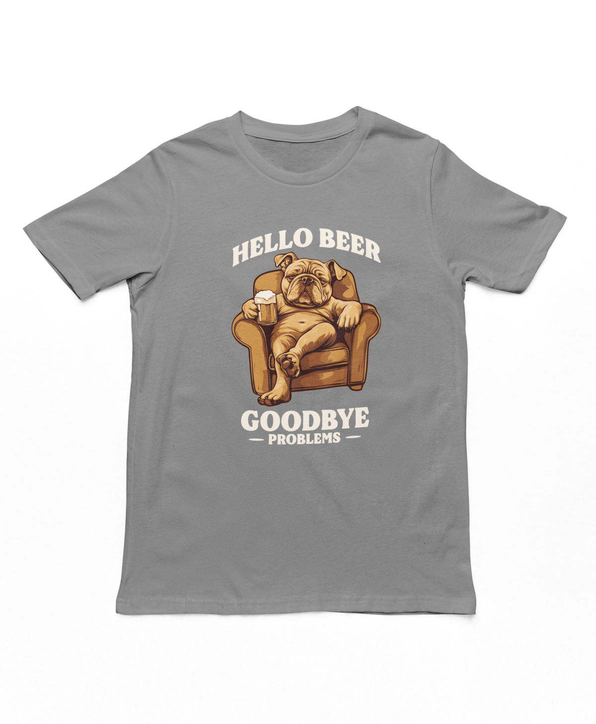Hello Beer Goodbye Problems Adults T-Shirt