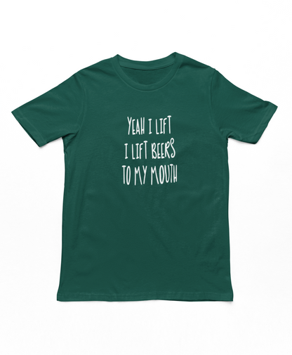 I Lift Beers To My Mouth Adults T-Shirt