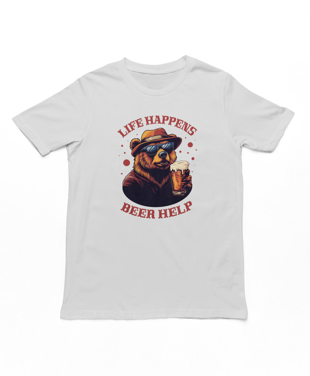 Life Happens Beer Help Adults T-Shirt