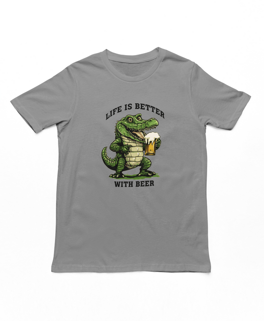 Life Is Better With Beer Adults T-Shirt