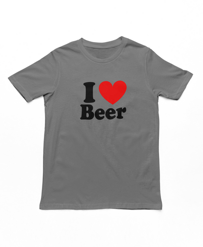 I Love Beer Adults T-Shirt