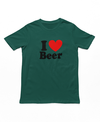 I Love Beer Adults T-Shirt