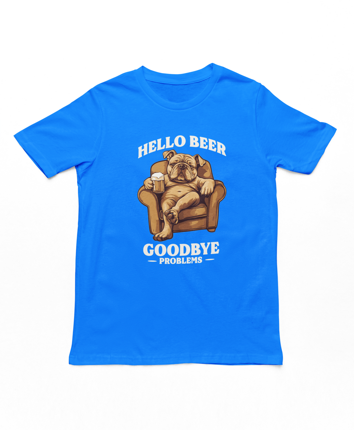 Hello Beer Goodbye Problems Adults T-Shirt