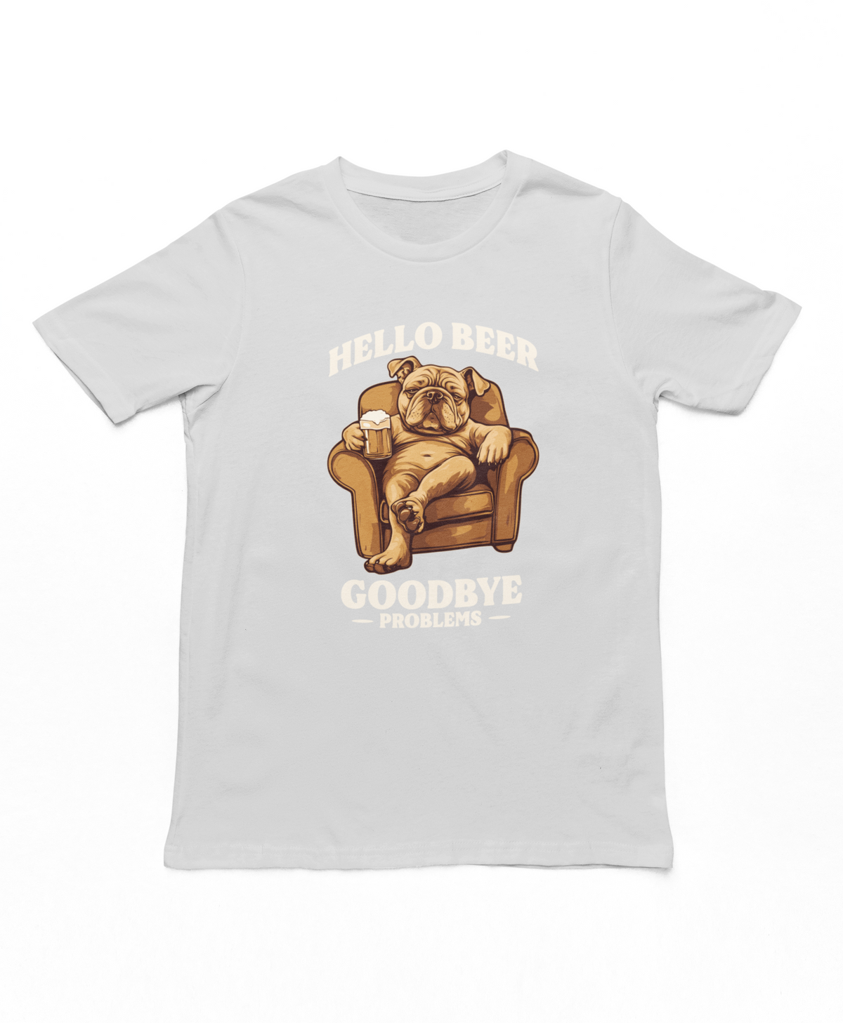 Hello Beer Goodbye Problems Adults T-Shirt