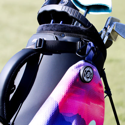 Sunset Drive Magnetic Golf Towel