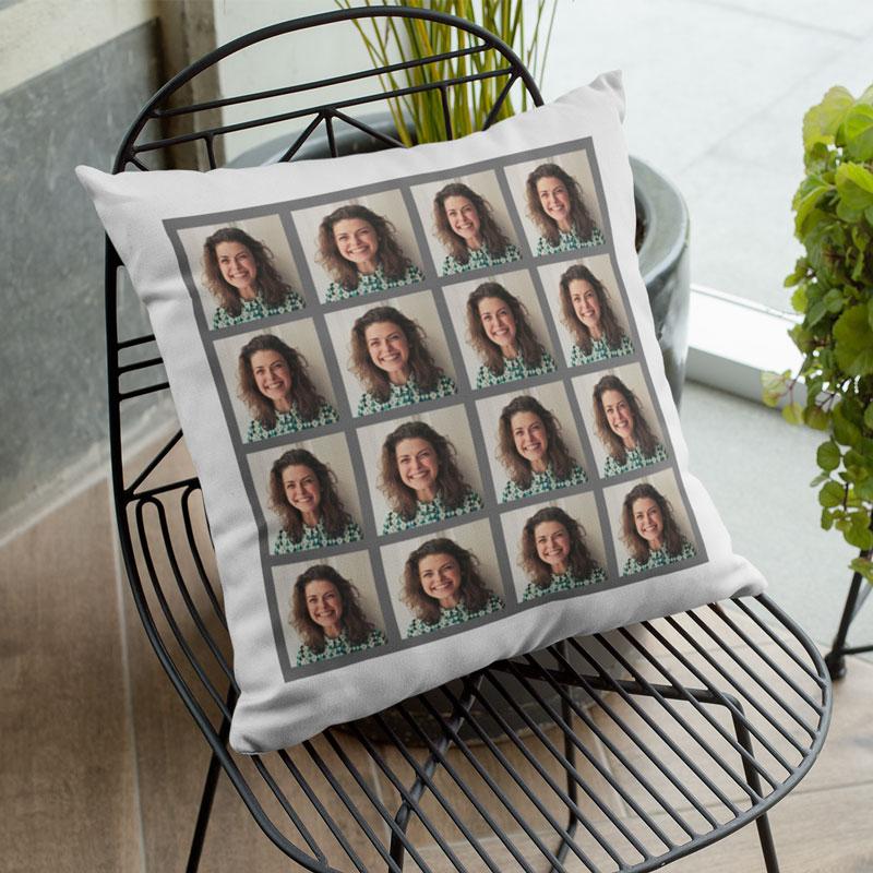 Personalised Photo Cushion 16 Photo Collage Cushion Always Personal 