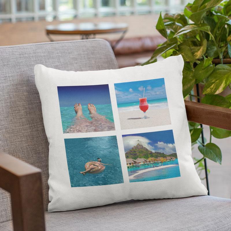 Personalised Photo Collage Pillow Cushion Always Personal 