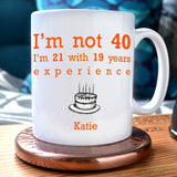 Personalised 40th Birthday Mug Mug Always Personal 