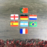 Personalised Football Flag Baubles