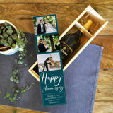 Personalised Anniversary Wine Box Photos and Message Wine Box Always Personal 