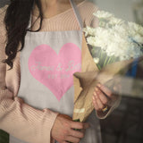 Personalised Romantic Heart Apron Apron Always Personal 